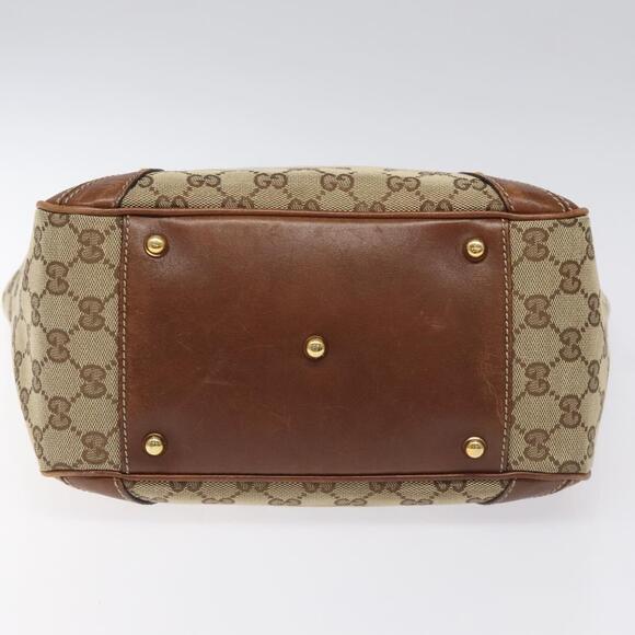 GUCCI GG Canvas Tote Bag Beige Gold - Picture 9 of 16